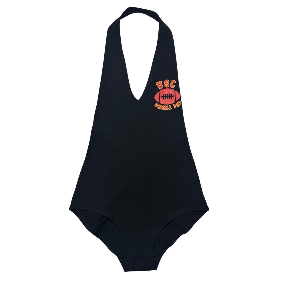 Gamma Phi USC Trojans college sorority Los Angeles Apparel halter-style bodysuit